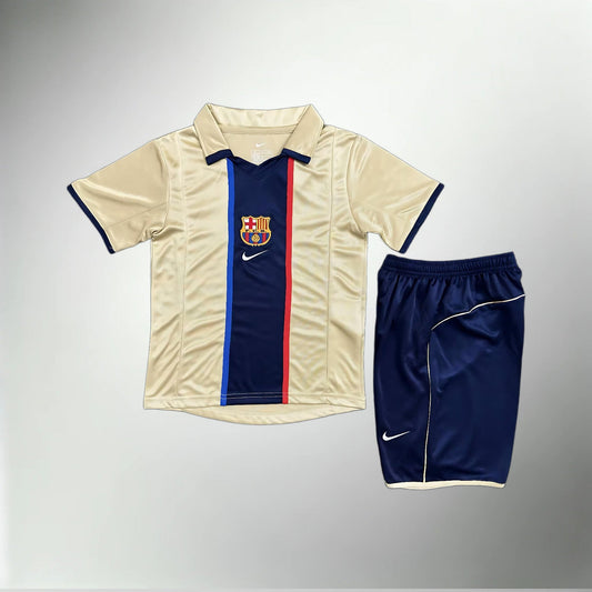 FC Barcelona 2001-2002 Away Kit Kids Size